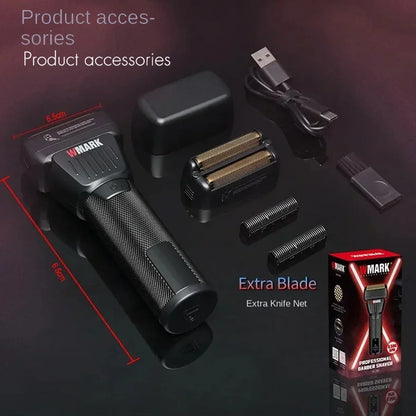 WMARK Men's Professional Electric Hair Clipper & Shaver Set – 9000RPM, 2000mAh, Wet/Dry, Salon Use
