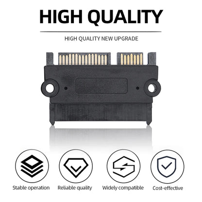 SATA 22-Pin Male to Female Adapter – Power & Data Converter