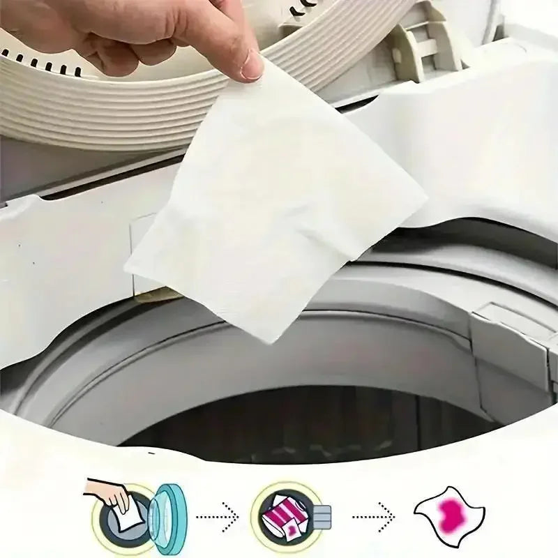 Anti-Dye Laundry Color Catcher Sheets – 30/50/100 Pack