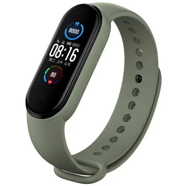 Silicone Watch Strap for Xiaomi Mi Band 3 4 5 6 7 | 24 Colors