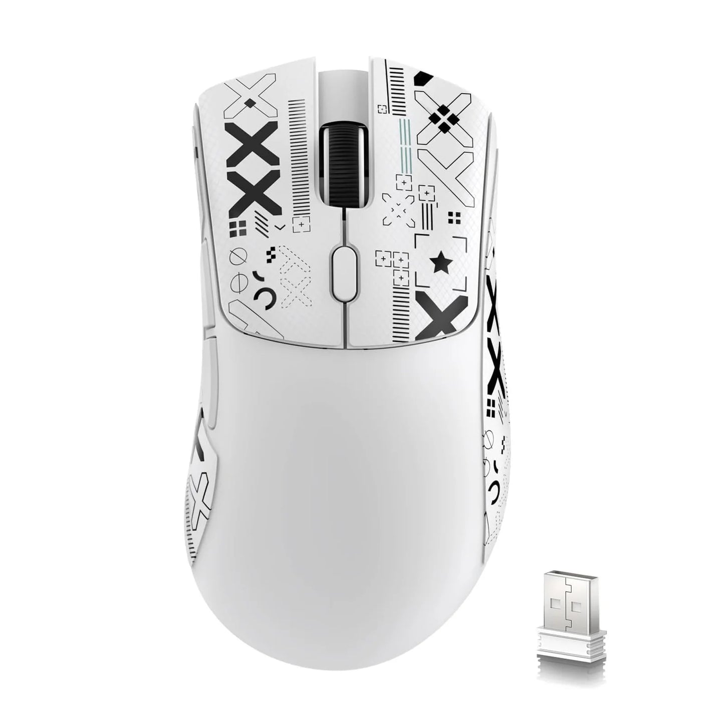 Attack Shark R1 Wireless Gaming Mouse – 18K DPI, 55g, Tri-Mode (2.4G/BT5.2/Wired), 20M Clicks