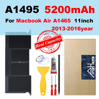 PINZHENG Laptop Battery for MacBook Air/Pro (A1369, A1466, A1370, A1465, A1534, A1377, A1405, A1495, A1496, A1527, A1705)