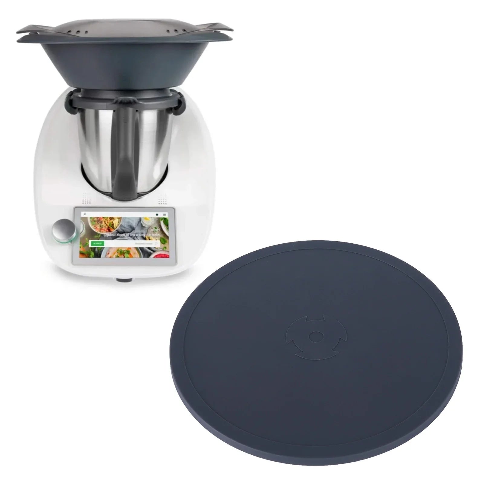 Silicone fermentation lid for Vitamix and Thermomix blenders, food-grade sealing cover for home kitchen appliance use.