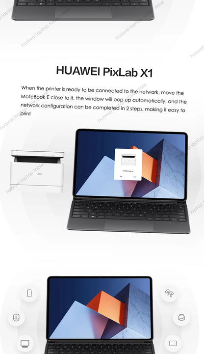 HUAWEI MateBook E 2-in-1 Tablet Laptop 12.6" OLED — Intel i5/i7, Up to 16GB RAM, Up to 512GB, Windows 11