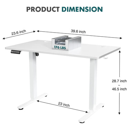 JHK Ergonomic Electric Standing Desk – Large Height Adjustable Home Office & Gaming Desk