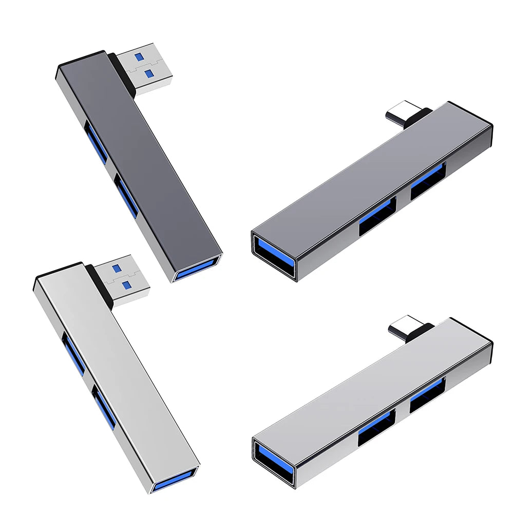 3-in-1 USB Hub OTG – USB-C & USB 3.0 to 3x USB, 5Gbps for PC & Laptop