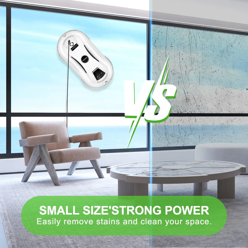 PuRuiKai AI Window Cleaning Robot – Smart Automatic, Streak-Free, Self-Cleaning, Ultra Quiet