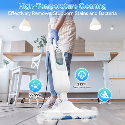 INSE F2 6-in-1 Steam Mop – 1200W High-Temperature Steam Cleaner, 360ml Tank, for Hard Floors, Carpet & Kitchen