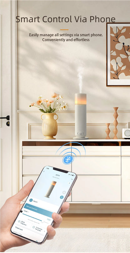 NAMSTE 120ml Tower Scent Diffuser | Bluetooth Control | Electric Fragrance Machine | Home & Hotel | EU Plug