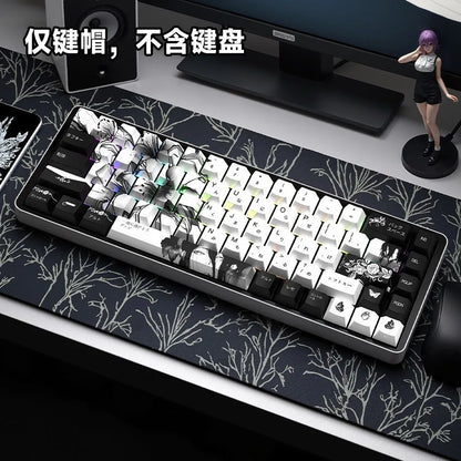 Chainsaw Man Anime Keycaps – PBT Dye-Sub, Cherry Profile, 74–140 Keys, for Mechanical Keyboard