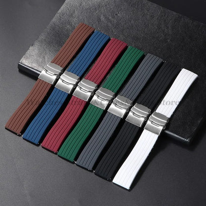 Quick Release Silicone Watch Strap 18–24mm – For Huawei, Seiko, Omega, Fossil & More