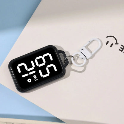 LED Keychain Pocket Watch | Digital Display for Students & Kids