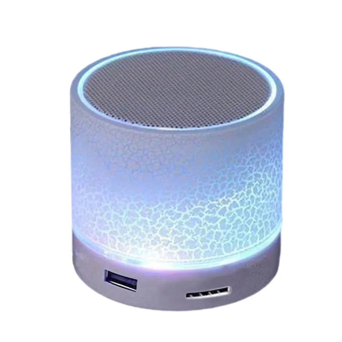 Wireless Mini Subwoofer Speaker with 7-Colour LED Light - Portable Bluetooth Speaker