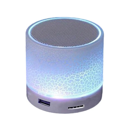Wireless Mini Subwoofer Speaker with 7-Colour LED Light - Portable Bluetooth Speaker