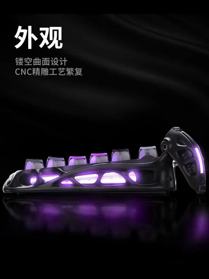 GravaStar K1 Wireless Gaming Keyboard | Tri-Mode BT/2.4GHz/USB | Long Battery | Custom Mechanical | RGB