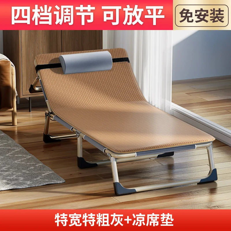 GIANXI Foldable Outdoor Recliner Bed – Lightweight Portable Camping Lounger, Easy Storage