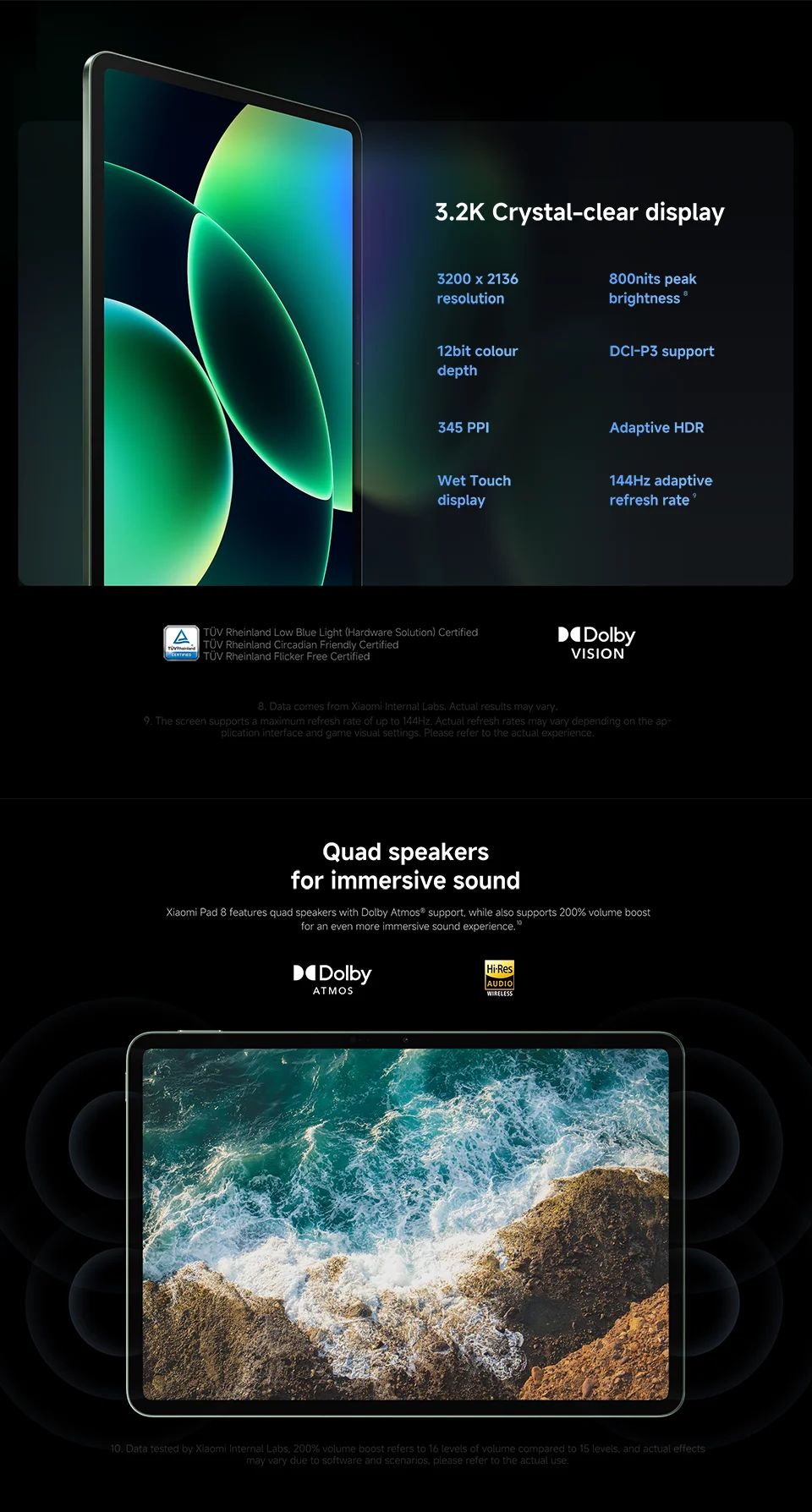 Xiaomi Pad 8 Global Version – 11.2" 3.2K 144Hz IPS, Snapdragon 8s Gen 4, 128GB, 9200mAh, WiFi