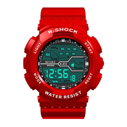 Men's Military Digital LED Sport Watch – Large Screen, Waterproof, Luminous Outdoor Wristwatch