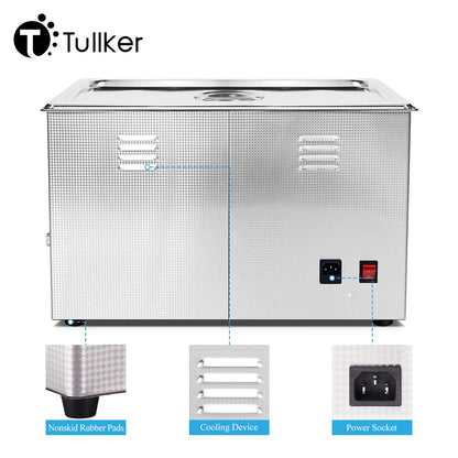 Industrial Ultrasonic Cleaner 2L–30L – Metal, DPF & Engine Parts Degreaser, EU/UK/US/AU Plug