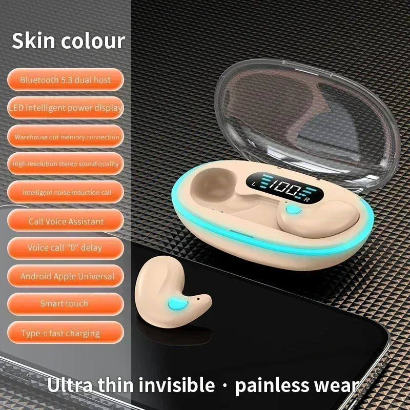 TWS Wireless Earbuds - Noise Reduction Bluetooth Earphones for Sport, Gaming & Sleep