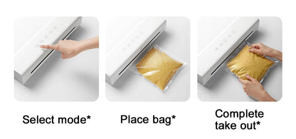 Xiaomi MIJIA Vacuum Sealer Machine 70kPa – Dry/Moist Modes, 10 Bags