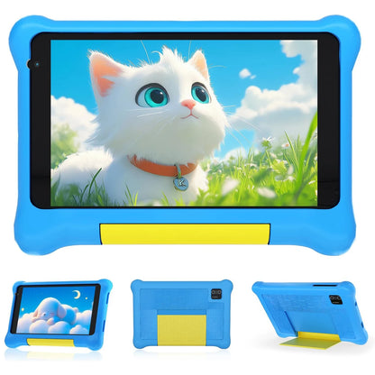 URAO 7" Kids Learning Tablet Bundle – Android 13, 5GB+32GB, Headphones, Stylus, Bag, Parental Controls