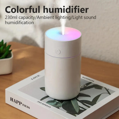 HOMEFISH Mini USB Aroma Diffuser – Portable Rechargeable Wireless Humidifier, Essential Oil Atomizer for Home & Car