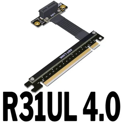 ADT-Link PCIe 4.0 Riser Cable – X16/X8/X4/X1 to M.2 NVMe/U.2 SSD Extension, Gen4