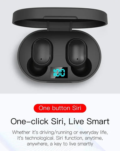 E6S TWS Wireless Bluetooth Earphones - Noise Cancelling with Microphone