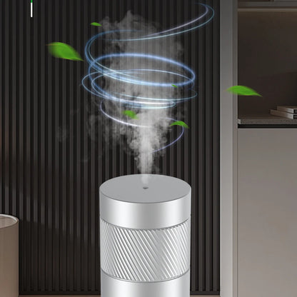NAMSTE Smart Aroma Diffuser 120ml – 200m³ Coverage, Waterless, CE | Silver/Black EU Plug