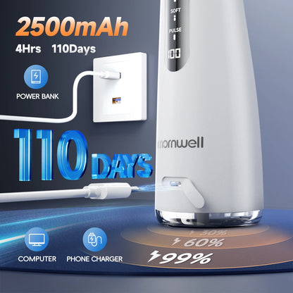 Cordless Water Flosser | 4 Jet Tips | 4 Modes | 260ml | IPX7 Waterproof