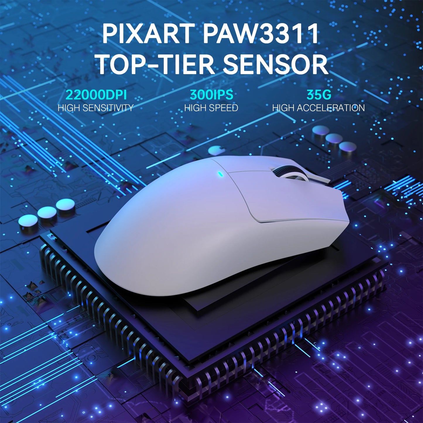 ATTACK SHARK X11 Lightweight Wireless Gaming Mouse – 22K DPI, PAW3311