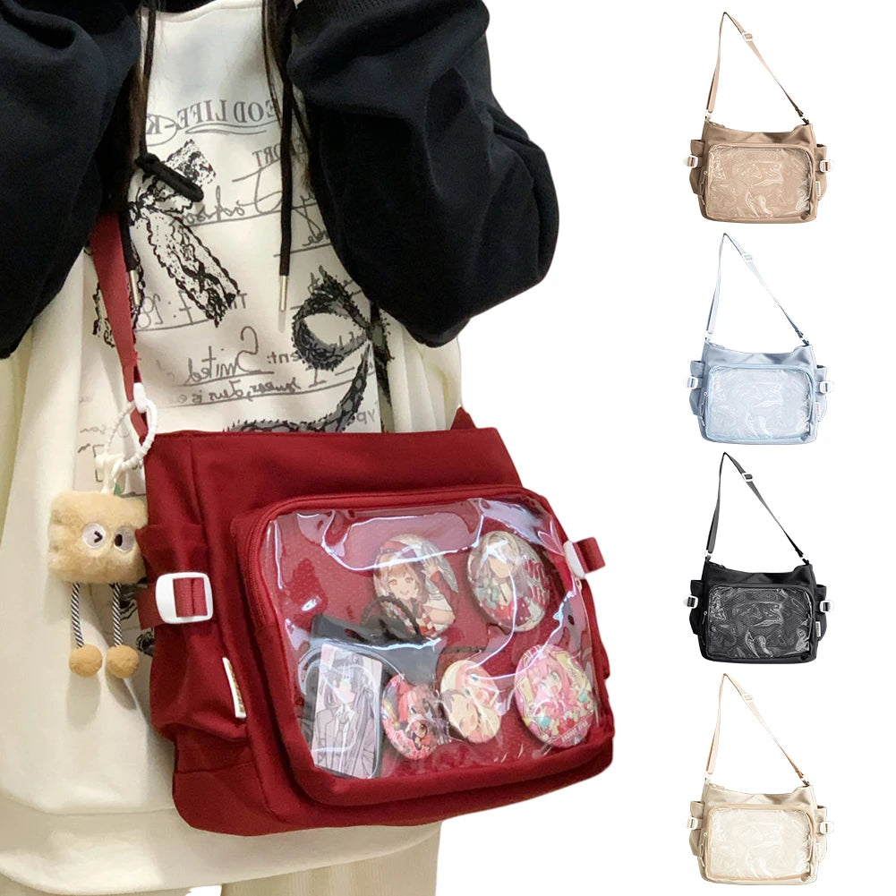 Japanese Ita Bag with Clear Window – Anime Shoulder Bag
