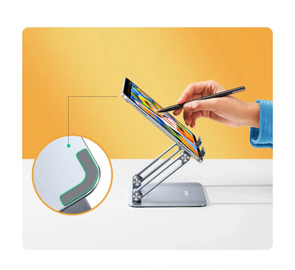 UGREEN LP134 Aluminum Tablet & Phone Stand – Adjustable Desk Holder for iPad, iPhone, Xiaomi & Laptops