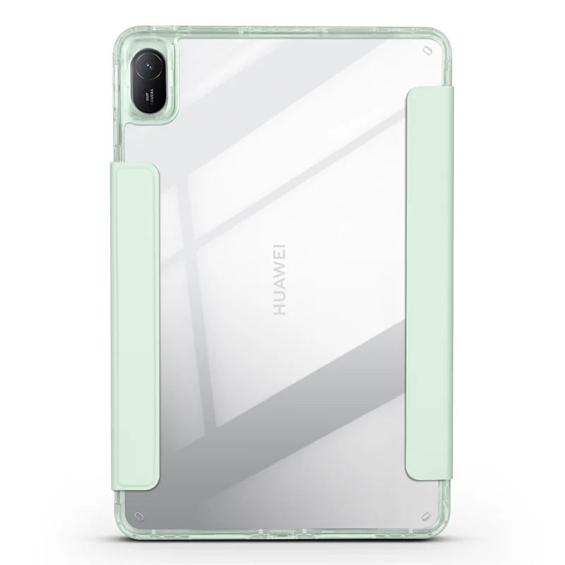 Huawei MatePad 11.5 2025 Smart Fold Case – Magnetic PU Leather + Acrylic Hard Back