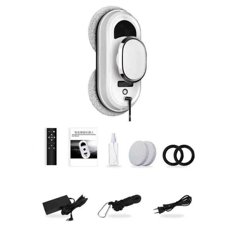 R.E.D. Shopping intelligent window cleaning robot with remote control, designed for automatic glass and window cleaning at home