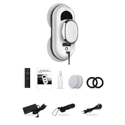 R.E.D. Shopping intelligent window cleaning robot with remote control, designed for automatic glass and window cleaning at home