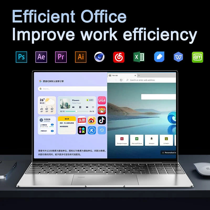 Ultra Slim Laptop 15.6" – Intel Core i9-9900, 32GB RAM, 2TB SSD, Windows 11 Pro, Full HD