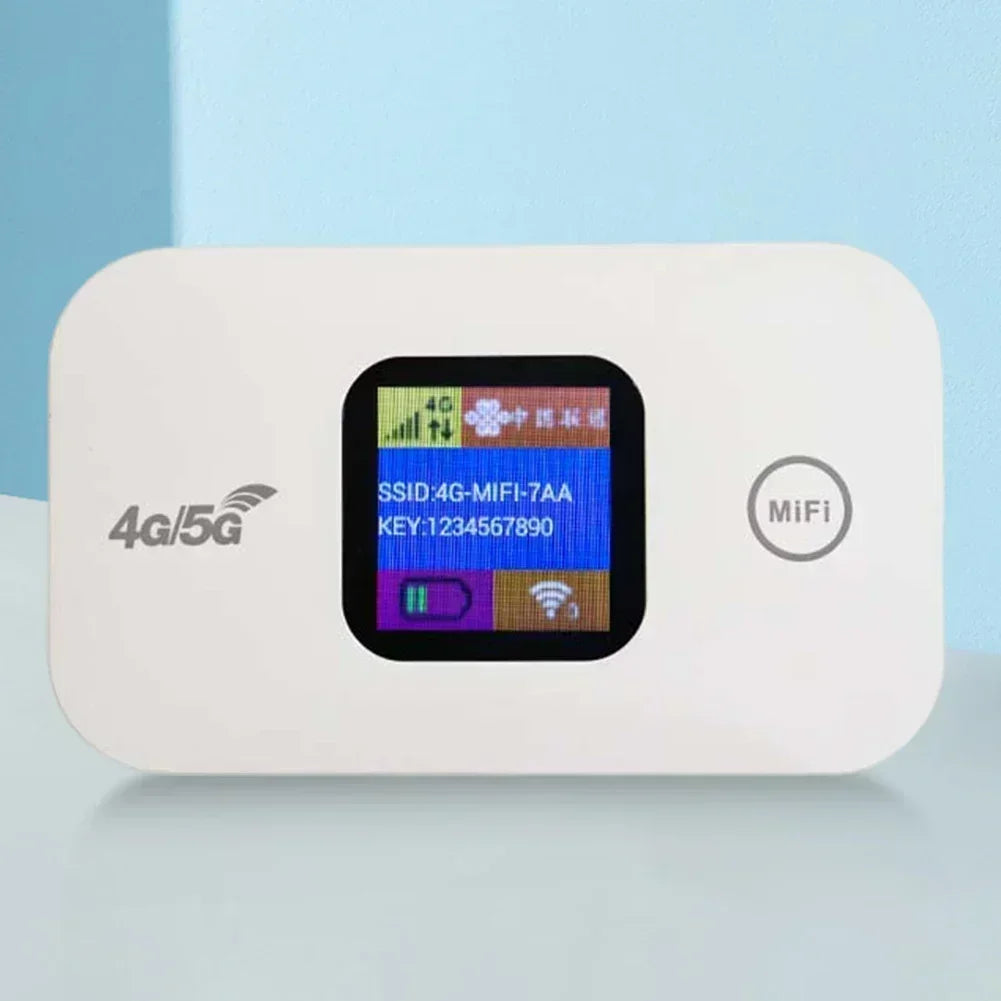Portable 4G/5G WiFi router by R.E.D. Shopping with SIM card slot and 150Mbps speed, compact computer accessory for mobile internet.