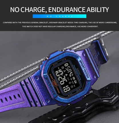SKMEI 1629 Bluetooth Sport Digital Watch – Pedometer, Calorie Tracker for iPhone, Huawei, Xiaomi