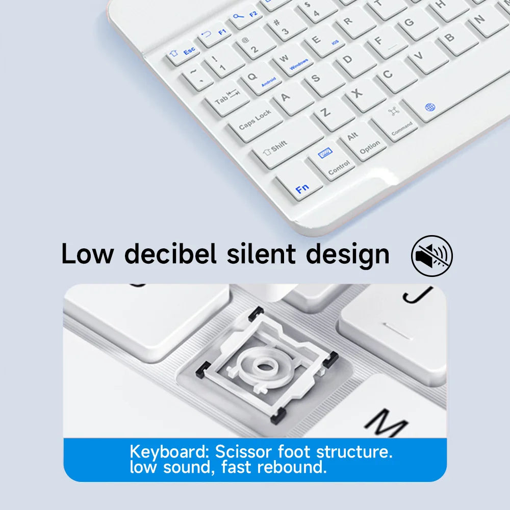Wireless Bluetooth keyboard and mouse set for iPad, tablet, Android, and Windows devices by R.E.D. Shopping.
