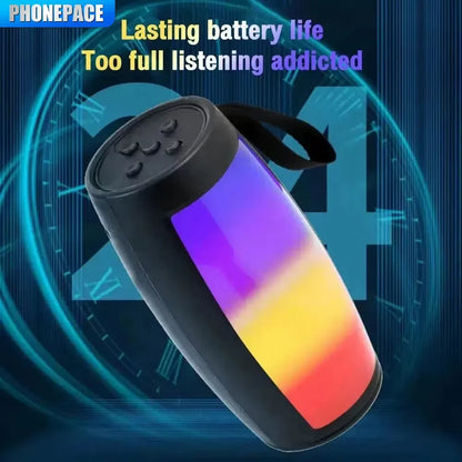 Bluetooth Wireless Portable Speaker – Powerful Subwoofer, Bass, LED Lights & Car Audio