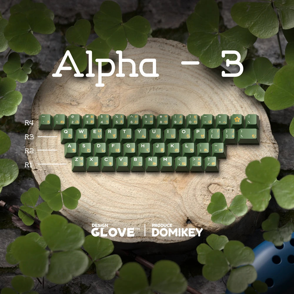 Glove X Domikey Cherry Adventurer ABS Doubleshot Keycaps – MX Stem, 60/87/104 Layout