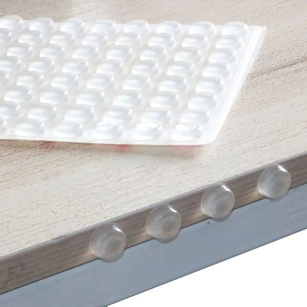 Self-Adhesive Rubber Door Bumpers & Cabinet Pads – 100pcs
