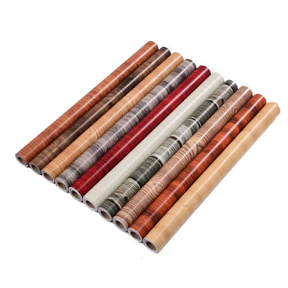 Self-Adhesive Waterproof Wood Effect Wallpaper Roll – PVC Vinyl