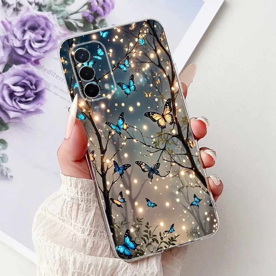 Luxury Painted Soft Silicone Case for Oppo A74 5G – Shockproof Back Cover