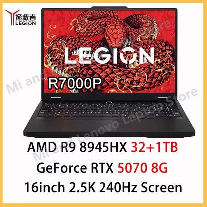 Lenovo Legion R7000P 2025 Gaming Laptop — Ryzen 9 8945HX, RTX 5060/5070, 16" 2.5K 240Hz