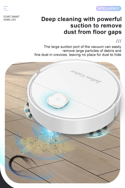 R.E.D. Shopping 3-in-1 smart sweeping robot vacuum cleaner for home, wireless, compact design with sweeping and vacuuming features