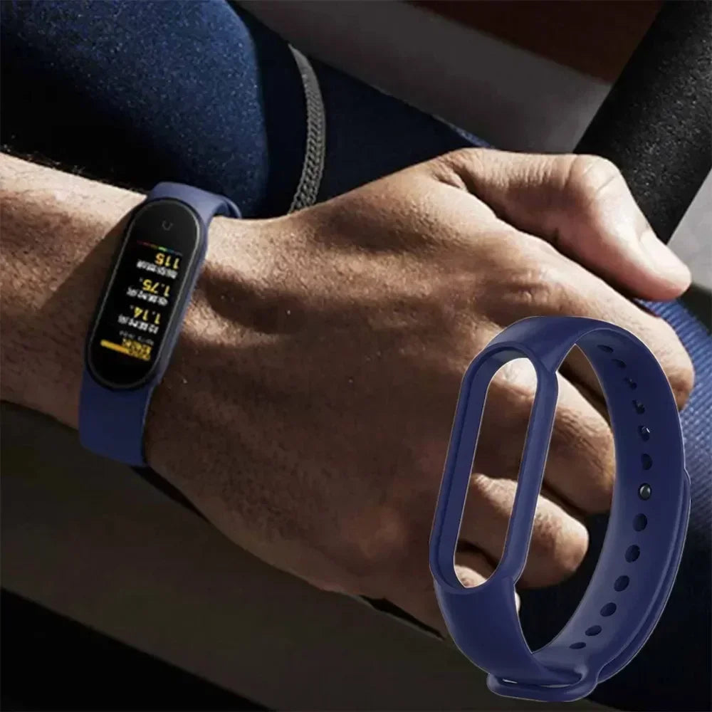 Silicone Watch Strap for Xiaomi Mi Band 3 4 5 6 7 | 24 Colors