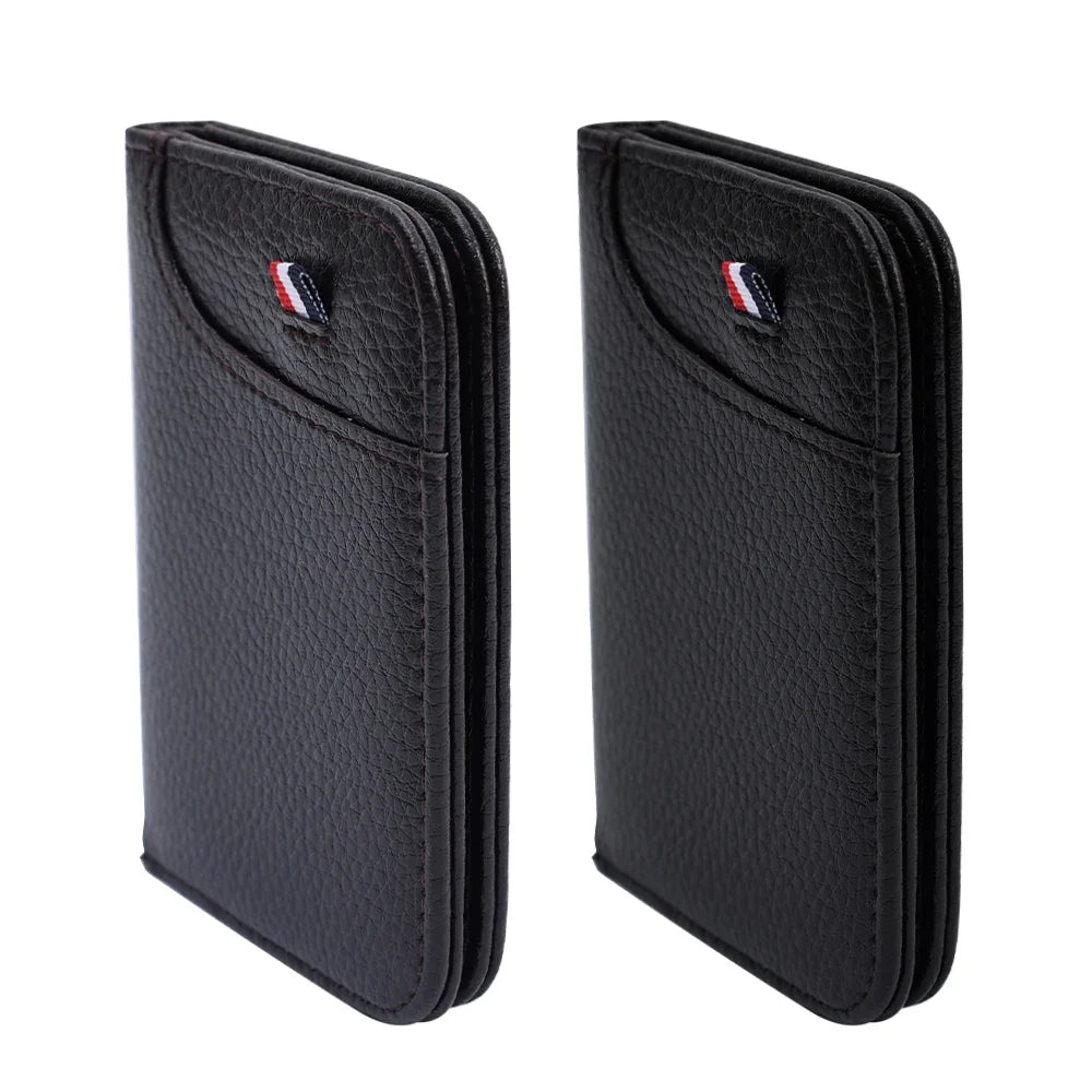 LISM Ultra-Slim PU Leather Credit Card Holder Wallet